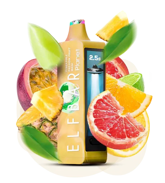 Elf Bar Planet 25000 Pineapple Passion Fruit Baja (Ананас маракуйя баха) - 🍍 Ананас + 🍈 Маракуйя + 🌊 Баха - купить в Украине с доставкой