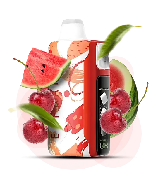 Elf Bar Sweet King 30000 Watermelon Cherry (Арбуз вишня) - 🍉 Арбуз + 🍒 Вишня - купить в Украине с доставкой