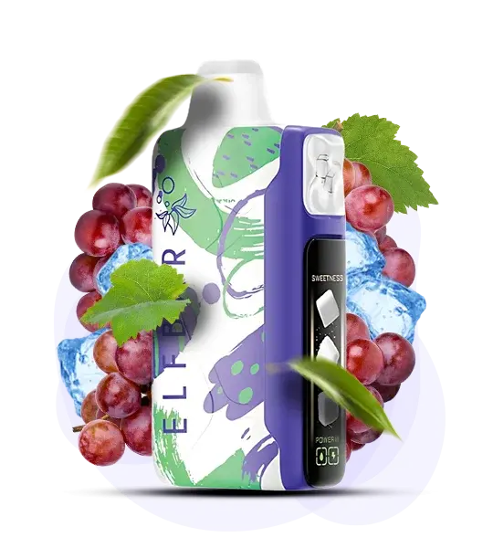 Elf Bar Sweet King 30000 Grape ice (Виноград лед) - 🍇 Виноград + 🧊 Лед - купить в Украине с доставкой