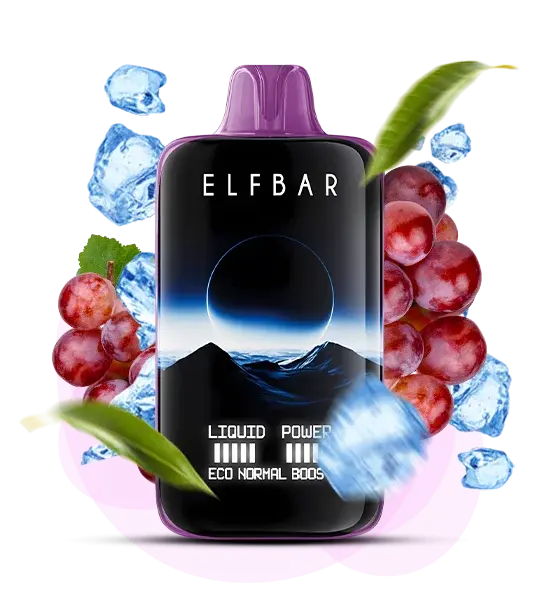 Elf Bar 40000 Moon Night Grape ice (Виноград лед) - 🍇 Виноград + 🧊 Лед - купить в Украине с доставкой