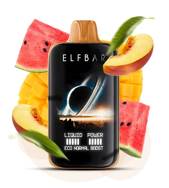 Elf Bar 40000 Moon Night Mango peach watermelon (Манго персик арбуз) - 🥭 Манго + 🍑 Персик + 🍉 Арбуз - купить в Украине с доставкой