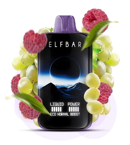 Elf Bar 40000 Moon Night Grape raspberry (Виноград малина) - 🍇 Виноград + 🍒 Малина - купить в Украине с доставкой