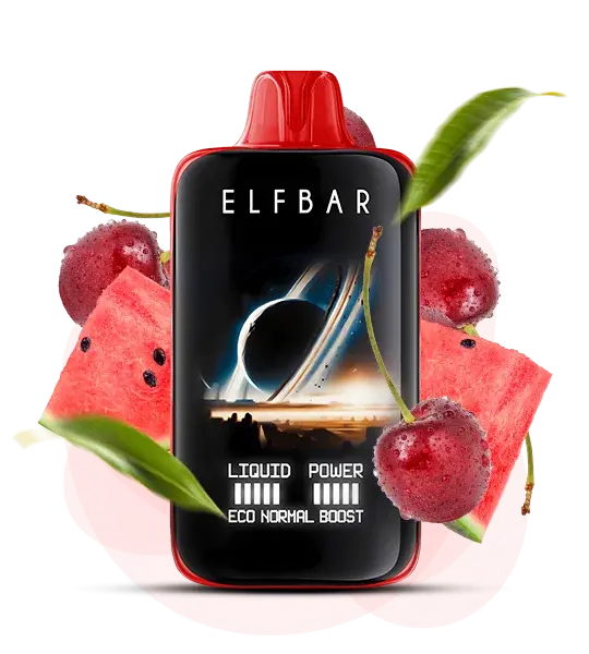 Elf Bar 40000 Moon Night Cherry watermelon (Вишня арбуз) - 🍒 Вишня + 🍉 Арбуз - купить в Украине с доставкой