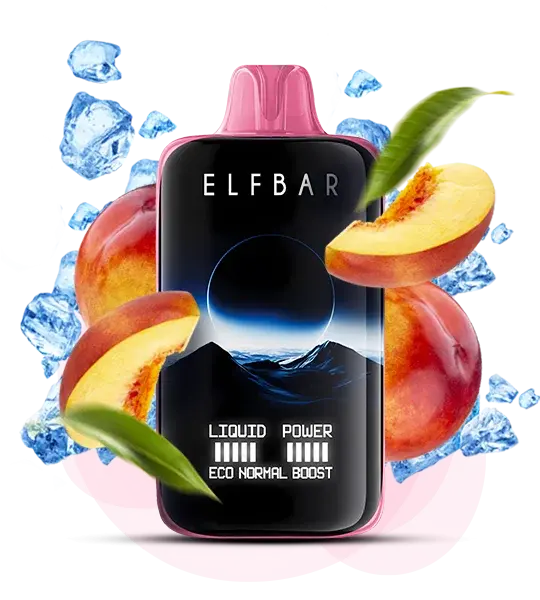 Elf Bar 40000 Moon Night Peach ice (Персик лед) - 🍑 Персик + 🧊 Лед - купить в Украине с доставкой