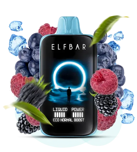 Elf Bar 40000 Moon Night Blue razz ice (Голубая малина лед) - 🫐 Голубая малина + 🧊 Лед - купить в Украине с доставкой