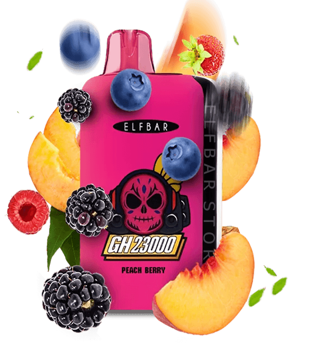 Elf Bar GH 23000 Peach Berry (Персик ягоды) - 🍑 Персик + 🍓 Ягоды - купить в Украине с доставкой
