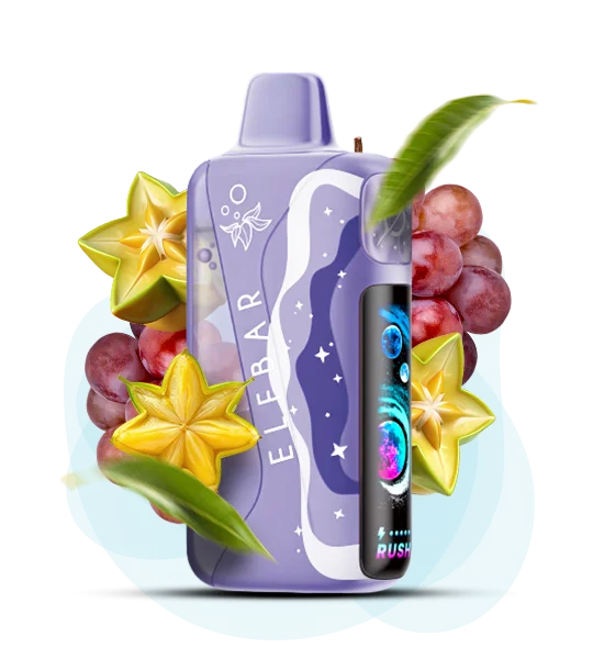 Elf Bar Lush King Pro 40000 Starfruit Grape (Карамбола виноград) - 🌟 Карамбола + 🍇 Виноград - купить в Украине с доставкой