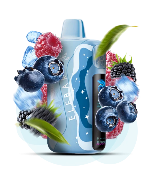 Elf Bar Lush King Pro 40000 Blue Razz Ice (Голубая малина лед) - 🫐 Голубая малина + 🧊 Лед - купить в Украине с доставкой