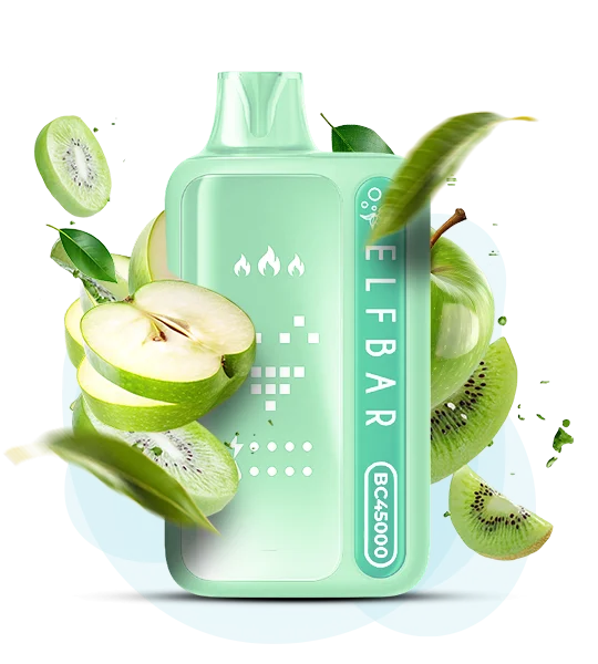 Elf Bar BC 45000 Sour Apple Kiwi (Кислое яблоко киви) - 🍏 Кислое яблоко + 🥝 Киви - купить в Украине с доставкой