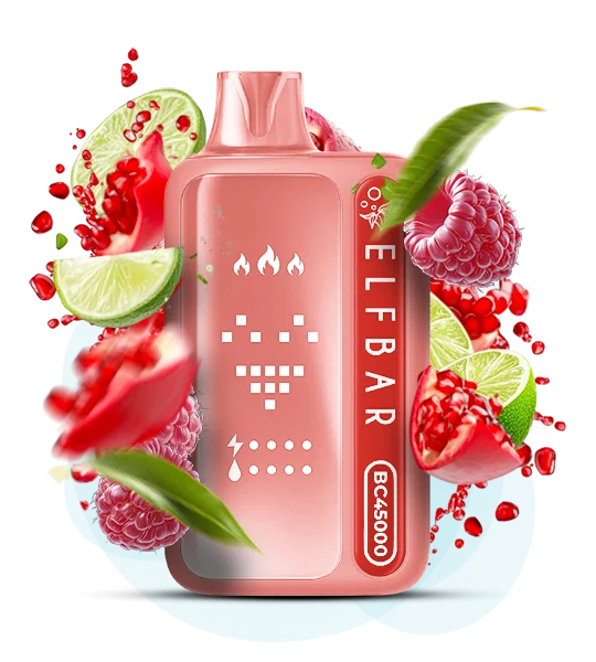 Elf Bar BC 45000 Pomegranate Raspberry Lime (Гранат малина лайм) - 🍎 Гранат + 🍒 Малина + 🍋‍🟩 Лайм - купить в Украине с доставкой