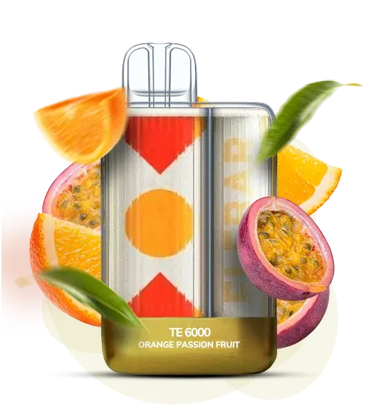 Elf Bar ТЕ6000 Orange passion fruit (Апельсин маракуйя) - 🍊 Апельсин + 🍈 Маракуйя - купить в Украине с доставкой