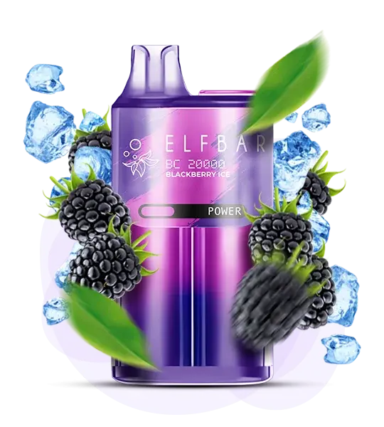 Elf Bar BC20000 Blackberry Ice (Ежевика лед) - 🍇 Ежевика + 🧊 Лед - купить в Украине с доставкой