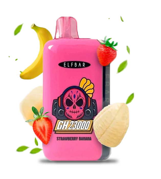 Elf Bar GH 23000 Strawberry Banana (Клубника банан) - 🍓 Клубника + 🍌 Банан - купить в Украине с доставкой