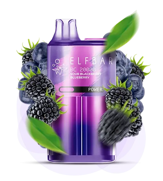 Elf Bar BC20000 Sour Blackberry (Кислая ежевика) - 🍇 Кислый ежевика - купить в Украине с доставкой