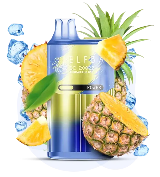 Elf Bar BC20000 Pineapple Ice (Ананас лед) - 🍍 Ананас + 🧊 Лед - купить в Украине с доставкой