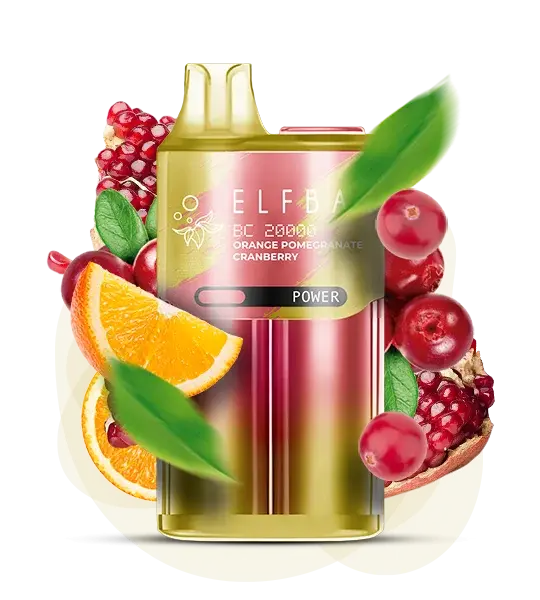 Elf Bar BC20000 Orange Pomegranate Cranberry (Апельсин гранат клюква) - 🍊 Апельсин + 🍎 Гранат + 🍒 Клюква - купить в Украине с доставкой
