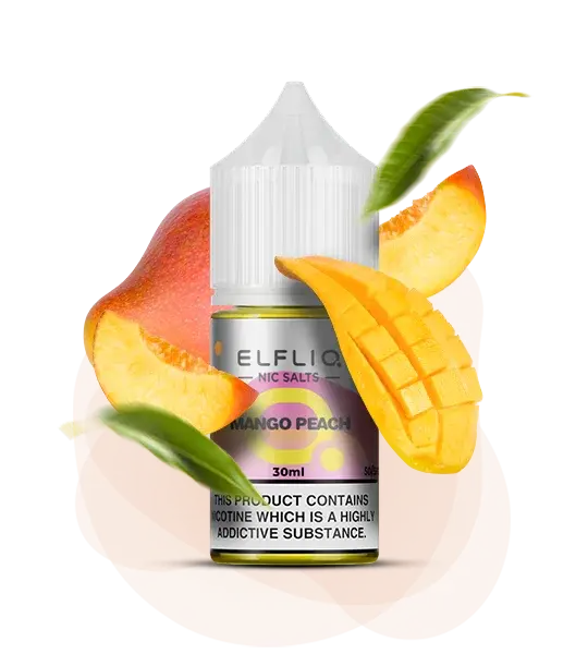 ELFLIQ Mango Peach (Манго персик) - 🥭 Манго + 🍑 Персик - купить в Украине с доставкой