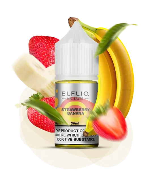 ELFLIQ Strawberry Banana (Клубника банан) - 🍓 Клубника + 🍌 Банан - купить в Украине с доставкой
