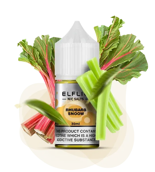 ELFLIQ Rhubarb Snoow (Ревень снег) - 🌿 Ревень + ❄️ Снег - купить в Украине с доставкой
