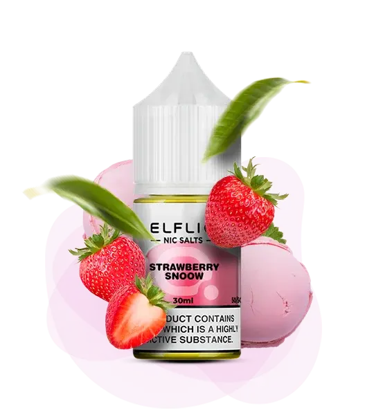 ELFLIQ Strawberry Snoow (Клубника снег) - 🍓 Клубника + ❄️ Снег - купить в Украине с доставкой