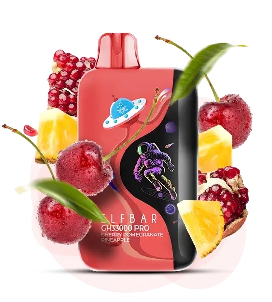Elf Bar GH 33000 Pro Cherry Pomegranate Pineapple (Вишня гранат ананас) - 🍒 Вишня + 🍎 Гранат + 🍍 Ананас - купить в Украине с доставкой