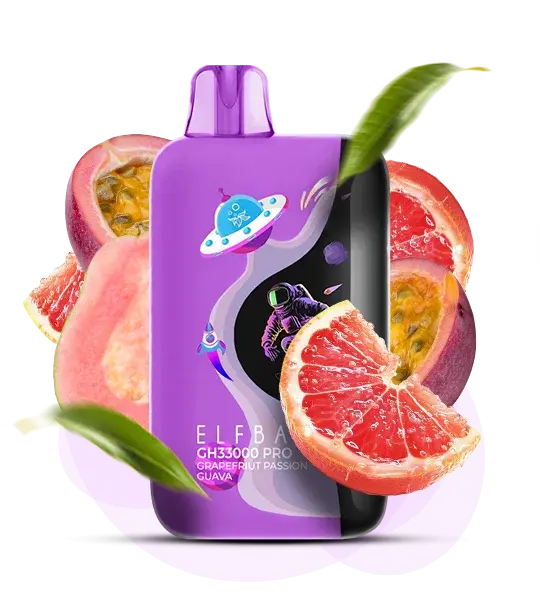 Elf Bar GH 33000 Pro Grapefruit Passion Guava (Грейпфрут маракуйя гуава) - 🍊 Грейпфрут + 🍈 Маракуйя + 🍈 Гуава - купить в Украине с доставкой