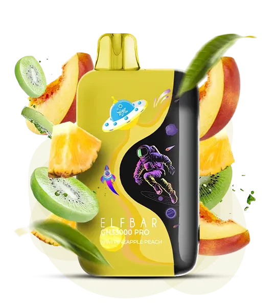 Elf Bar GH 33000 Pro Kiwi Pineapple Peach (Киви ананас персик) - 🥝 Киви + 🍍 Ананас + 🍑 Персик - купить в Украине с доставкой