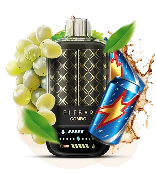 Elf Bar Combo 25000 Grape & Mary Drink (Виноград мэри дринк) - 🍇 Виноград + 🥤 Мэри дринк - купить в Украине с доставкой