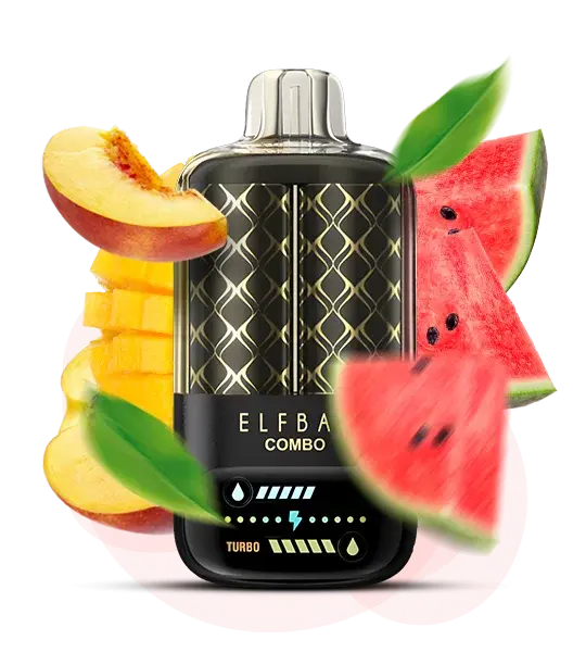 Elf Bar Combo 25000 Peach Mango & Watermelon (Персик манго арбуз) - 🍑 Персик + 🥭 Манго + 🍉 Арбуз - купить в Украине с доставкой